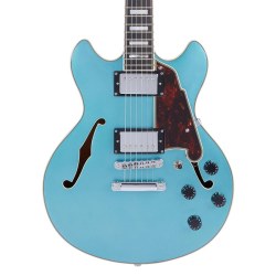 D'Angelico Premier Mini DC Ocean Turquoise Stopbar
