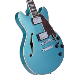 D'Angelico Premier Mini DC Ocean Turquoise Stopbar