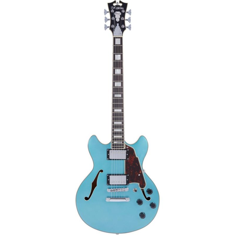 D'Angelico Premier Mini DC Ocean Turquoise Stopbar