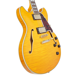D'Angelico Excel DC Vintage Natural Stopbar