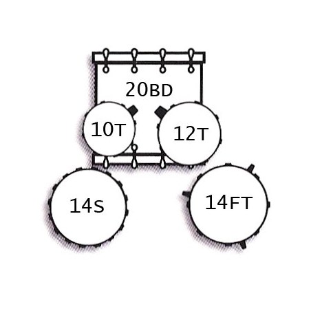 Tamburo T5P20BSSK Black Sparkle