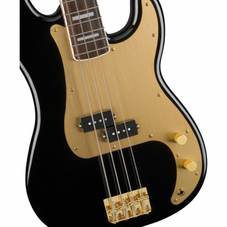 Squier 40th Anniversary Precision Bass Gold Ed BK