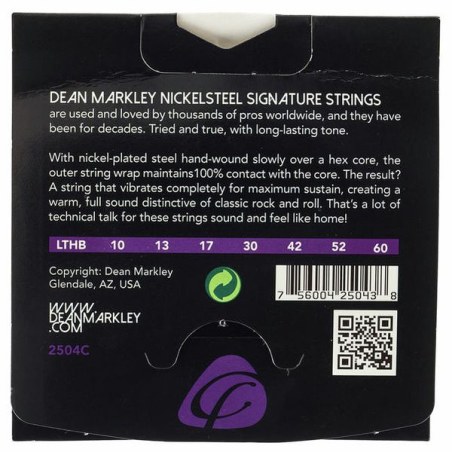 Dean Markley 2504C NickelSteel Electric LT 10-60