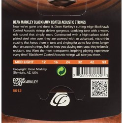 Dean Markley 8012 Blackhawk Coated 12-53