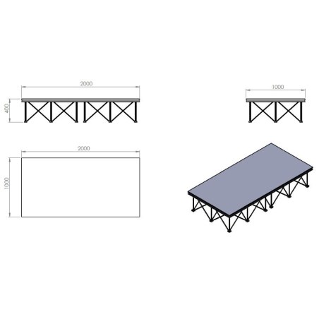Proel MODRS2H40BK Grey