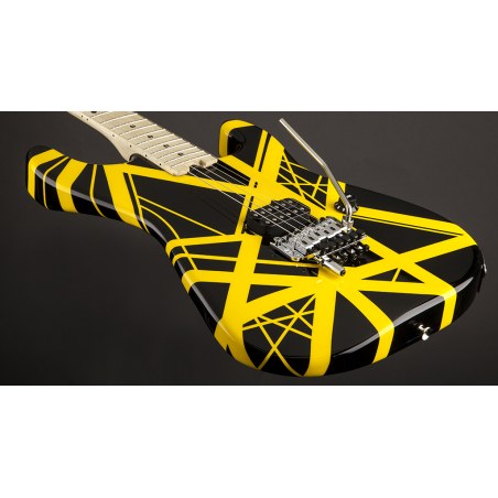 EVH Striped Series Black With Yellow Stripes