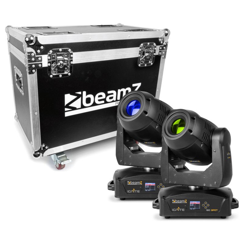 Beamz Ignite180 Led 2 pcs con Flightcase