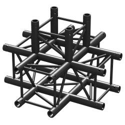 Beamz P30-C55 Truss 5 Way X-junction Black