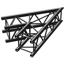 Beamz P30-C19 Truss 2 Way Corner 45 1m Black