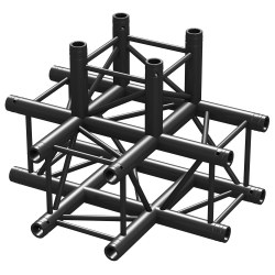 Beamz P30-T42 Truss 4 Way T-junction Black