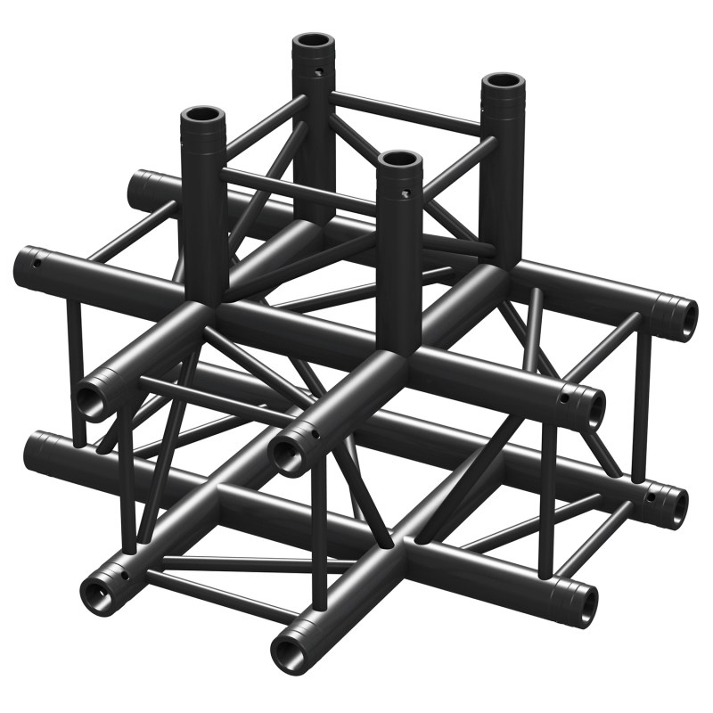 Beamz P30-T42 Truss 4 Way T-junction Black