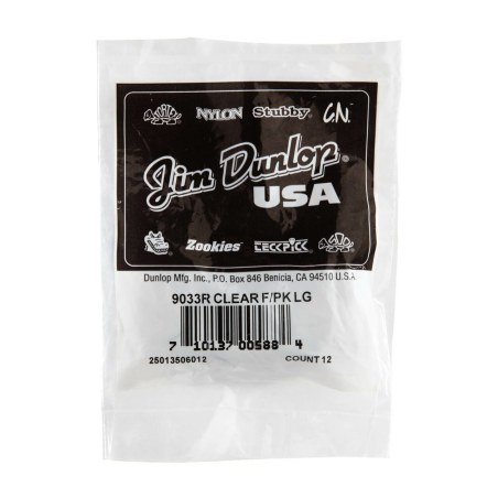 Dunlop 9033R Clear Fingerpicks Large