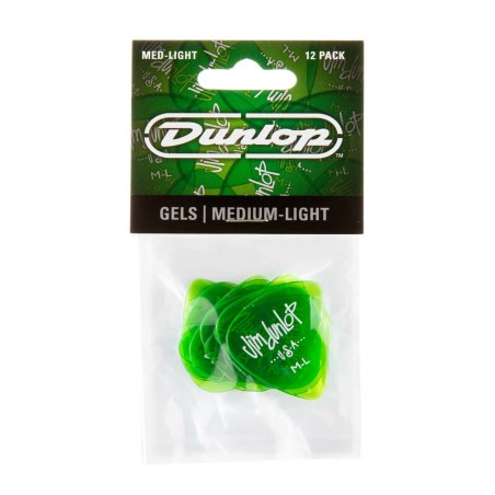 Dunlop 486RML Gels Green Medium Light
