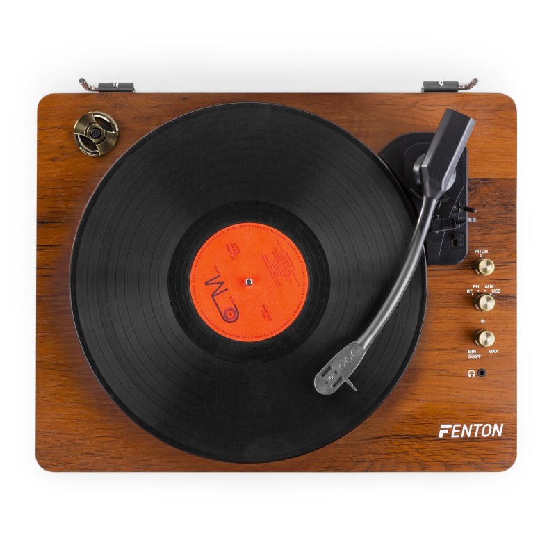 FENTON RP162D Record Player HQ BT Dark Wood