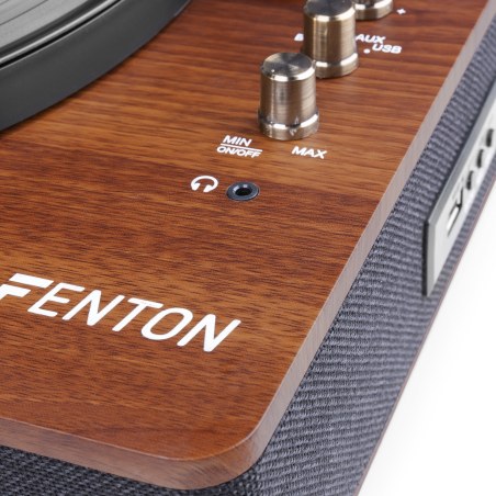 Fenton RP162D Record Player HQ BT Dark Wood