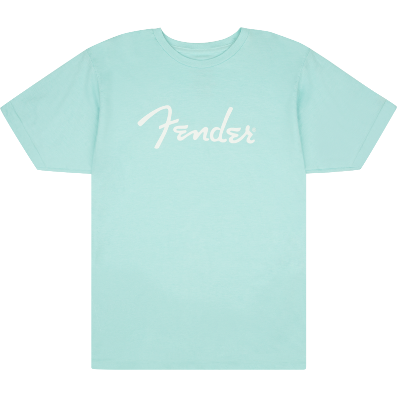 Fender Spaghetti Logo T-Shirt Daphne Blue XL