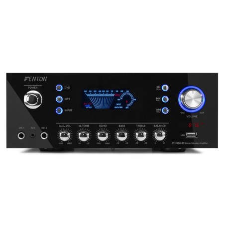 Fenton AV120FM-BT Stereo HiFi Amplifier Black