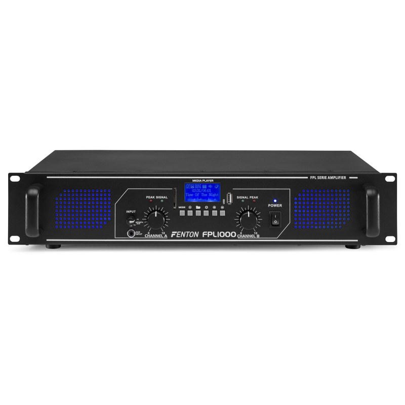 Fenton FPL1000 Digital Amplifier Led+Eq Black