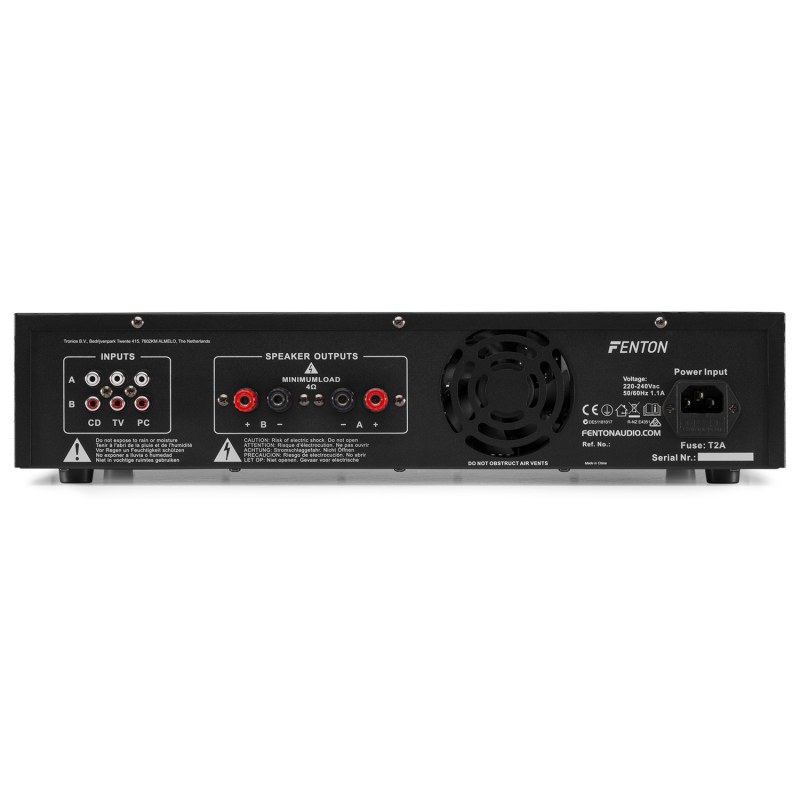 Fenton FPL1000 Digital Amplifier Led+Eq Black