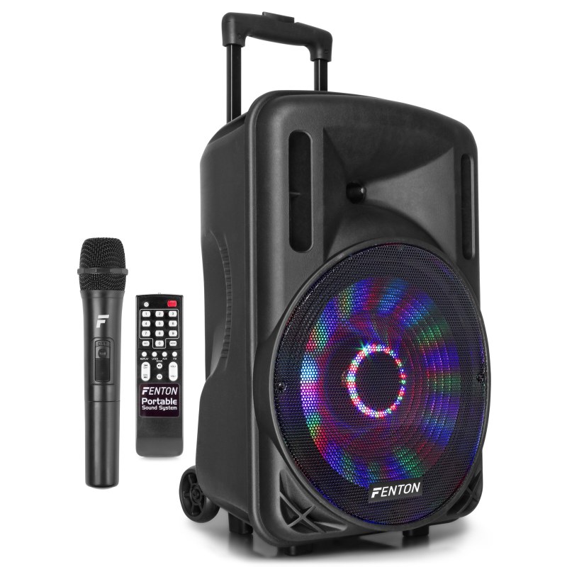 Fenton FT12LED Portable System 12" 700W Black