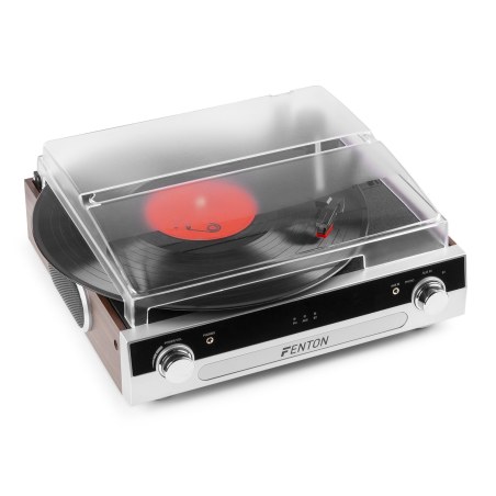 Fenton RP102A Record Player BT Aluminium/wood