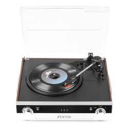 Fenton RP102A Record Player BT Aluminium/wood