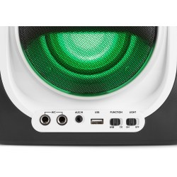 Fenton SBS30W Karaoke With CD and 2 Microphone White