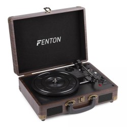 Fenton RP115B Record Player BT Brown Wood
