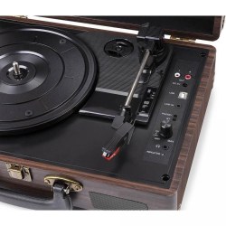 Fenton RP115B Record Player BT Brown Wood