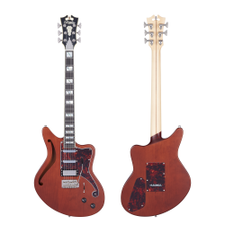 D'Angelico Deluxe Bedford SH (with Tremolo) Matte Walnut