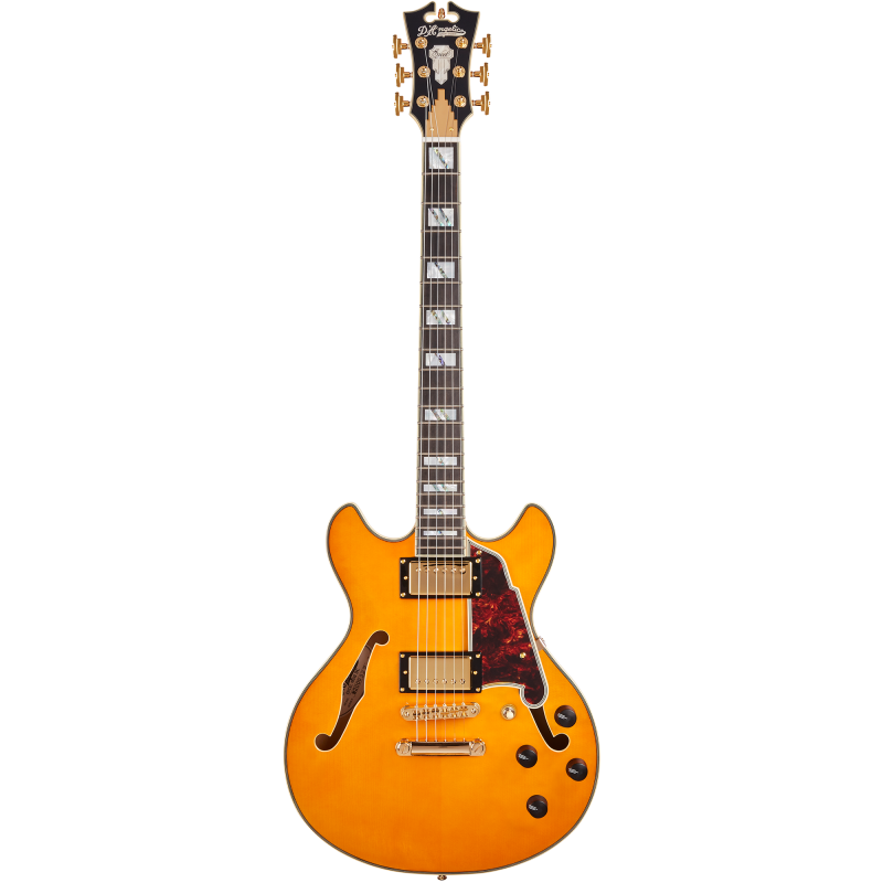 D'Angelico Excel Mini DC Vintage Natural Stopbar