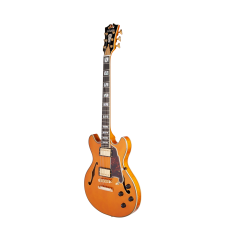 D'Angelico Excel Mini DC Vintage Natural Stopbar