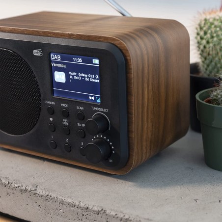 Audizio Milan Dab+ Radio BT FM Batt Wood