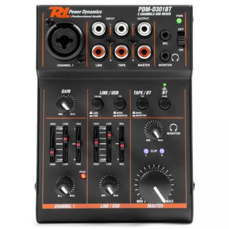 Power Dynamics PDM-D301BT Black