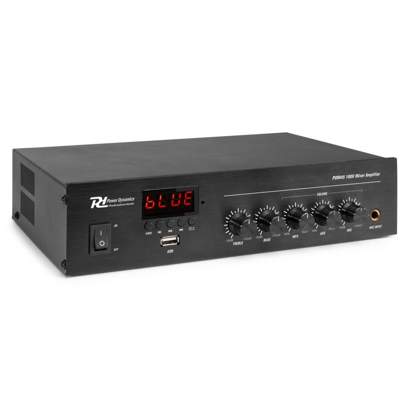 Power Dynamics PDM45 100V Mixer-Amplifier