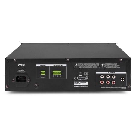 Power Dynamics PPA30 100V Mixer-amplifier
