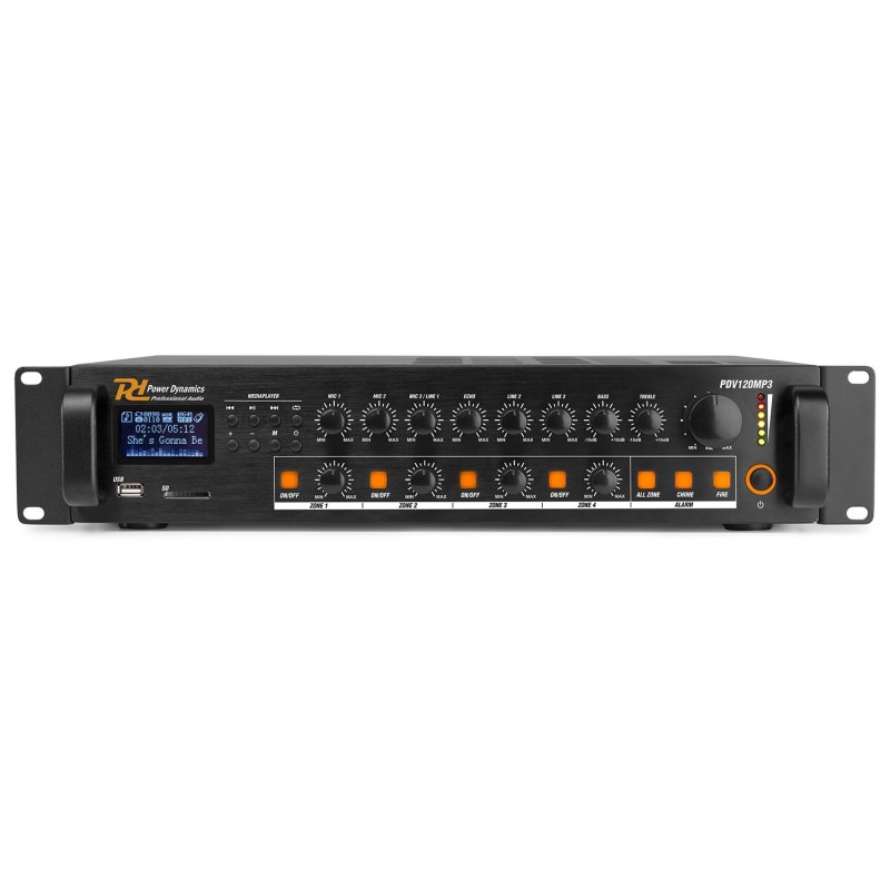 Power Dynamics PDV120MP3 Mixer Amplifier