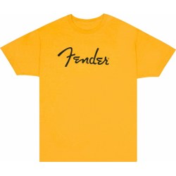 Fender Spaghetti Logo T-Shirt Butterscotch Bld S