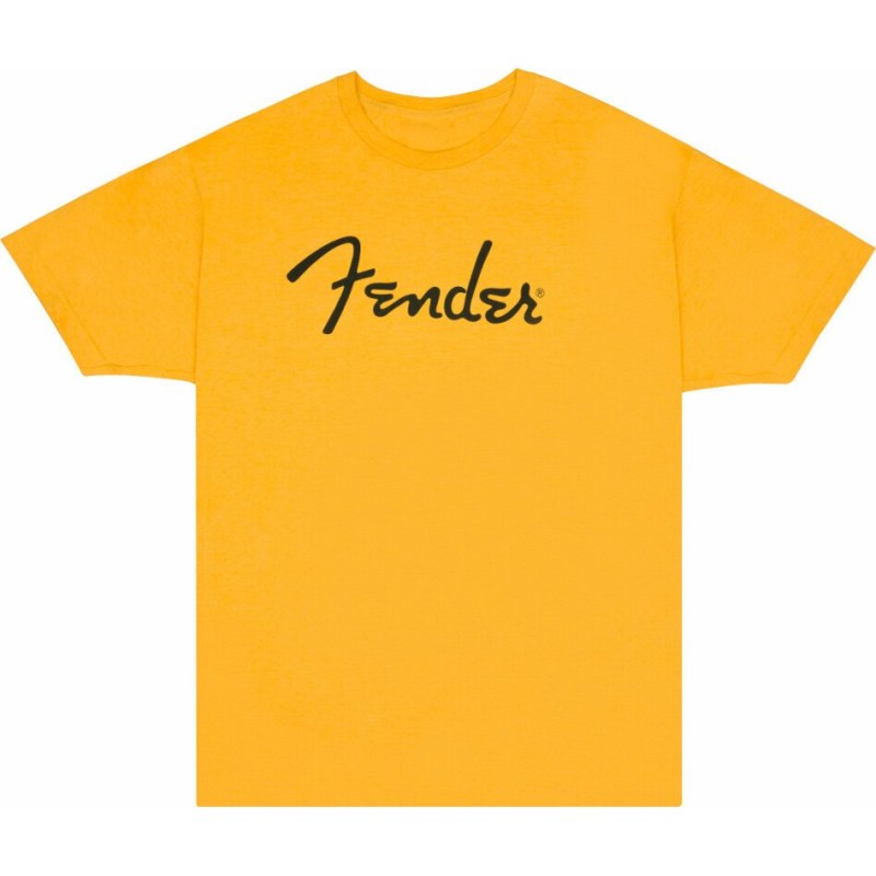 Fender Spaghetti Logo T-Shirt Butterscotch Bld S