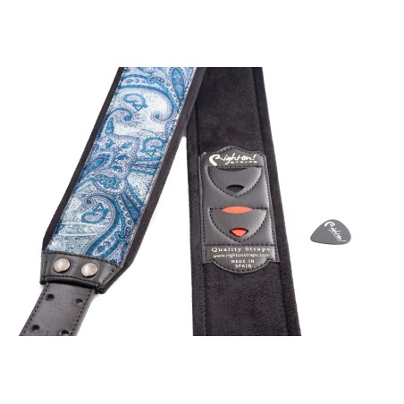 RightOn Straps J-paisley Velvet Blue