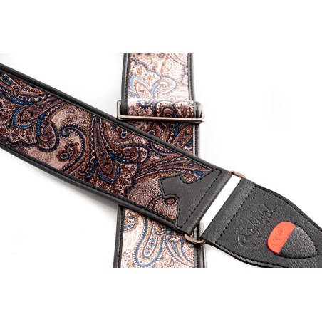 RightOn Straps T-paisley Velvet Brown