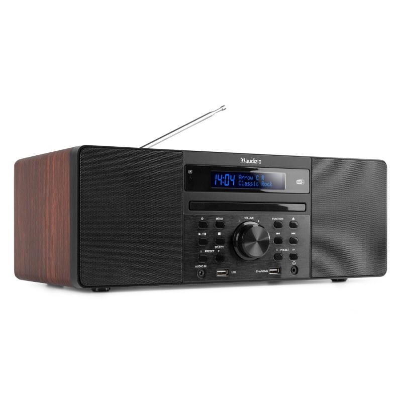 Audizio Prato Music System Stereo Dab+ Wood