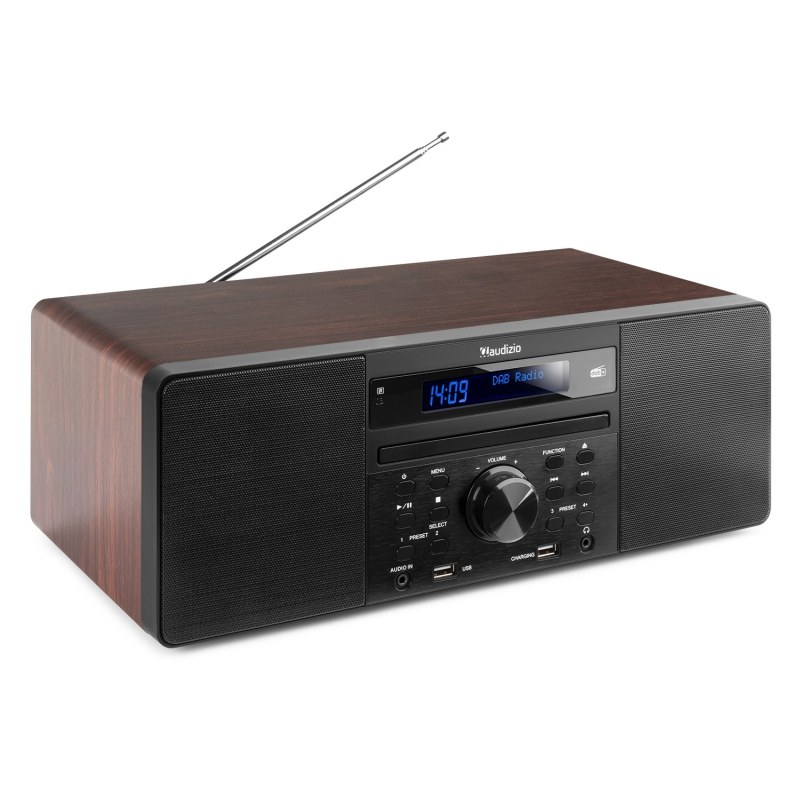 Audizio Prato Music System Stereo Dab+ Wood