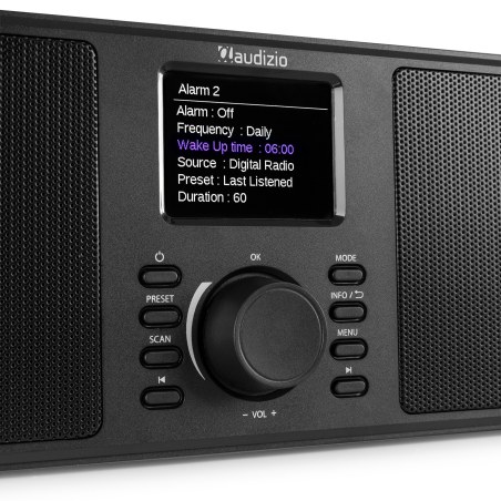 Audizio Monza Dab+ Stereo Radio Black