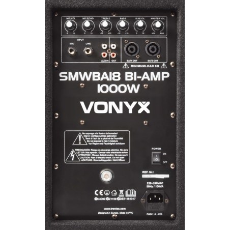 VONYX SMWBA18 Bi-Amp 1000W
