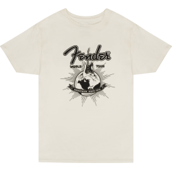 Fender T-Shirt World Tour Vintage White M