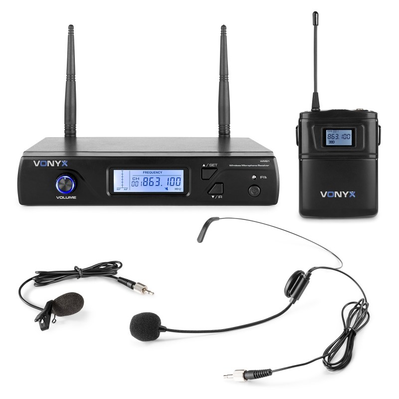 VONYX WM61B Wireless Microphone UHF