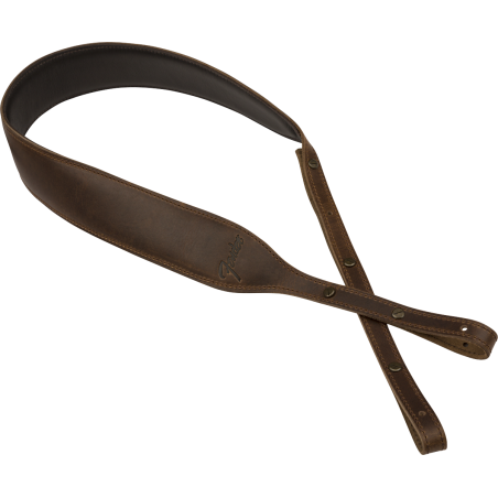 Fender Paramount Banjo Leather Strap Brown