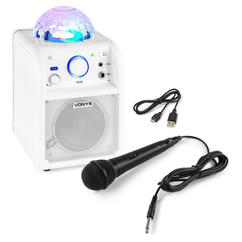 VONYX SBS50W Karaoke Mic Led White