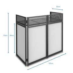 VONYX DB4 Pro Dj Booth System 1.1m